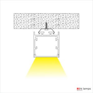 Perfil LED Sobrepor Difusor Black 3.5×3.5cm | Ark Lamps – PL210