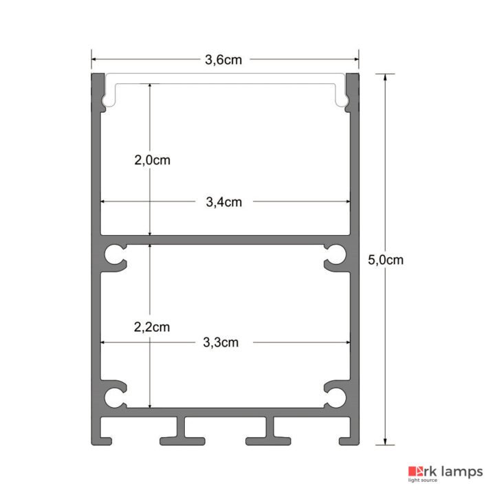 Perfil LED Sobrepor 3.6×5cm — foto 2
