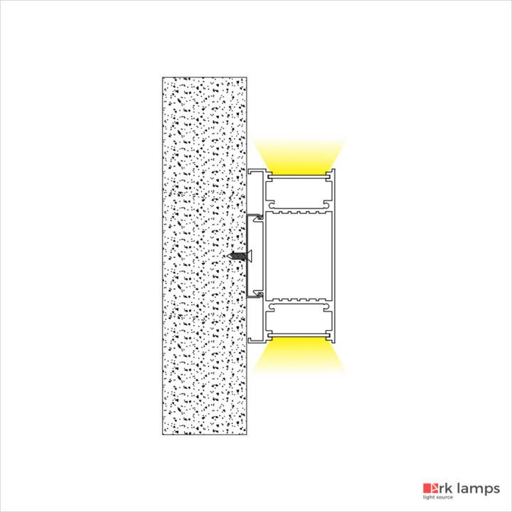 Perfil LED Arandela 4.2×8.5cm — foto 3