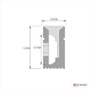 Perfil LED Flexível Sobrepor 0.4×1cm — foto 2