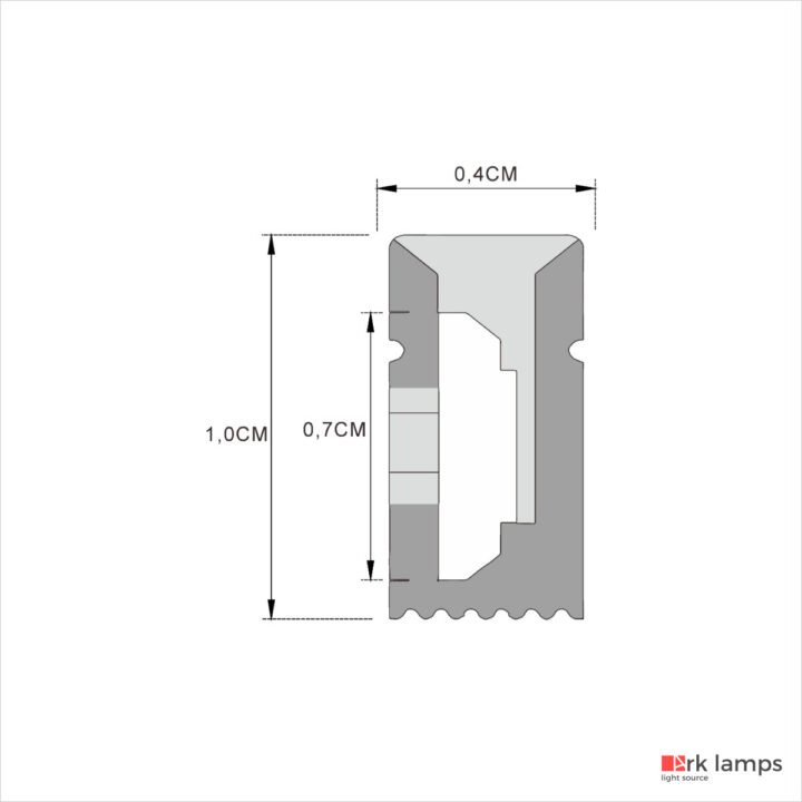 Perfil LED Flexível Sobrepor 0.4×1cm — foto 2