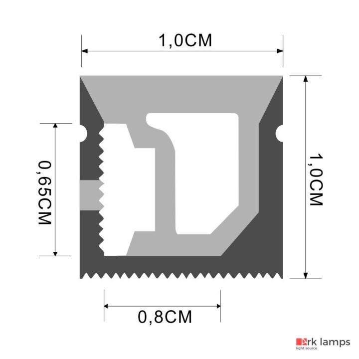 Perfil LED Flexível Sobrepor 1×1cm — foto 2