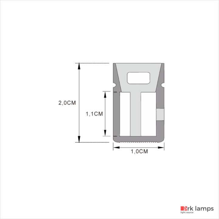 Perfil LED Flexível Sobrepor 1×2cm — foto 2