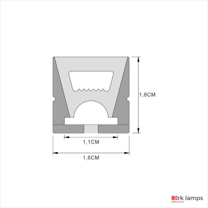 Perfil LED Flexível Sobrepor 1.57×1.57cm — foto 2