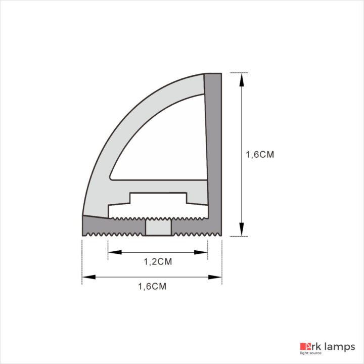 Perfil LED Flexível Sobrepor 1.6×1.6cm — foto 2