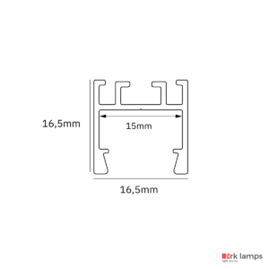 Perfil LED Sobrepor 1.65×1.65cm — foto 2