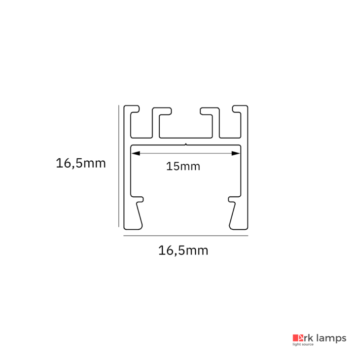 Perfil LED Sobrepor 1.65×1.65cm — foto 2