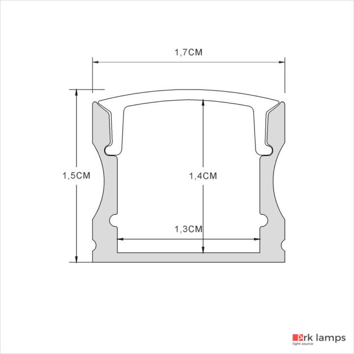 Perfil LED Sobrepor Marcenaria / Prateleira 1.7×1.5cm — foto 13