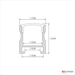 Perfil LED Sobrepor 1.7×1.9cm — foto 10
