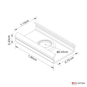 Perfil de LED Light 17×19mm Ark Modular · Ark Lamps · ARK-ML201 — foto 9