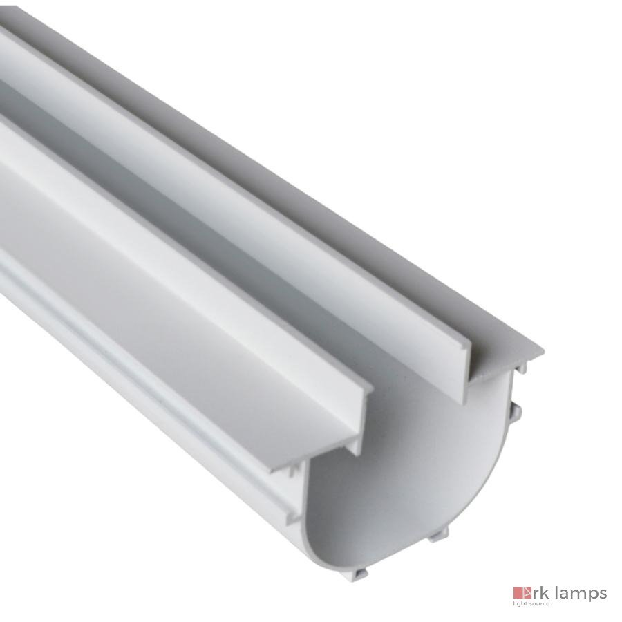 Perfil LED Embutir No Frame Indiretta 88×55mm Ark Lamps PL131 — detalhe do perfil de alumínio