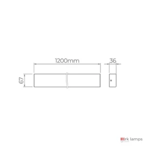 Plane Luminária Linear de Sobrepor 32W 4000lm · Stella · STL23941/40