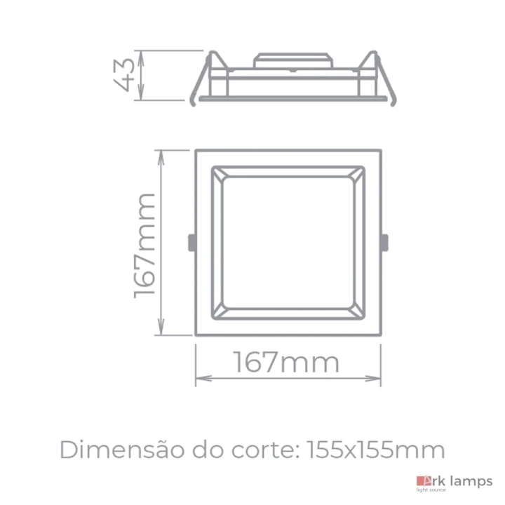 Luminária de Embutir Deep 12W 900lm Branco · Stella · STH8902BR/30 — foto 2