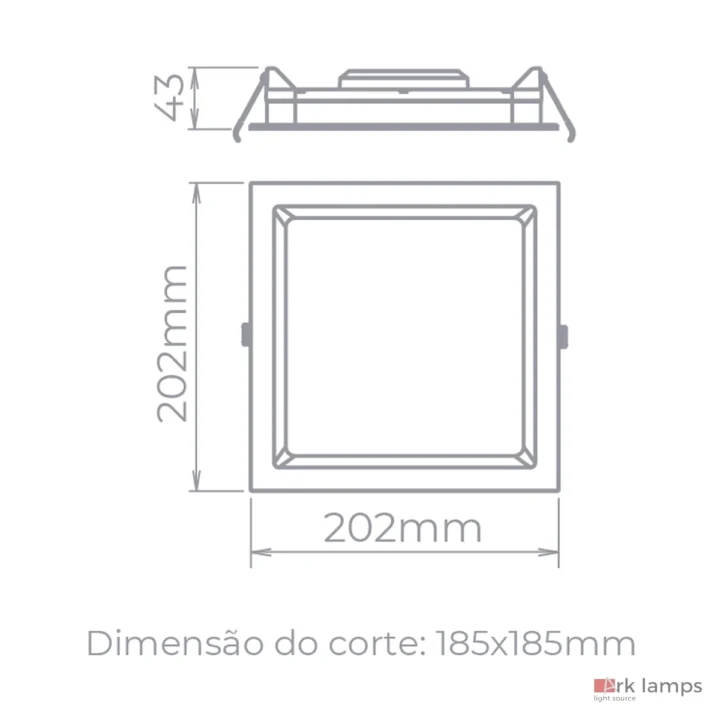 Luminária de Embutir Deep 17W 1400lm Branco · Stella · STH8903BR/30 — foto 2