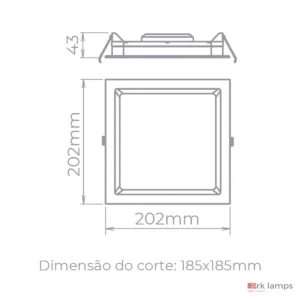 Luminária de Embutir Deep 17W 1500lm Branco · Stella · STH8903BR/50 — foto 2