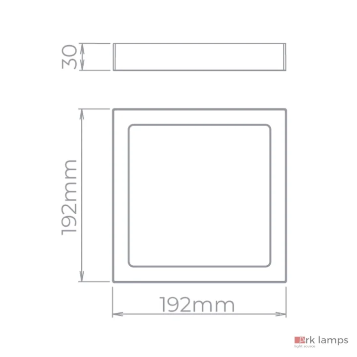 Plafon Sobrepor LED ECO 18W 1500lm Quadrado · Stella · STH21963Q/40 — foto 2
