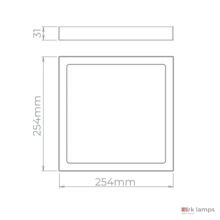 Plafon Sobrepor LED ECO 24W 1900lm Quadrado · Stella · STH21964Q/30 — foto 3