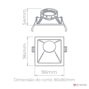 Embutido Angular 25° Square Angle MR16 · Stella · STH8970BR — foto 2