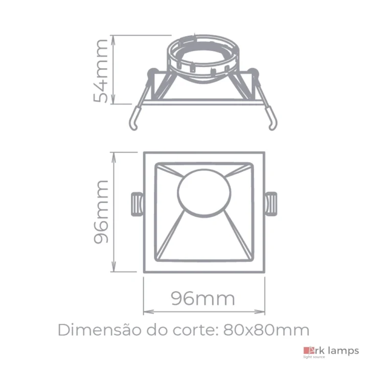 Embutido Angular 25° Square Angle MR16 · Stella · STH8970BR — foto 2