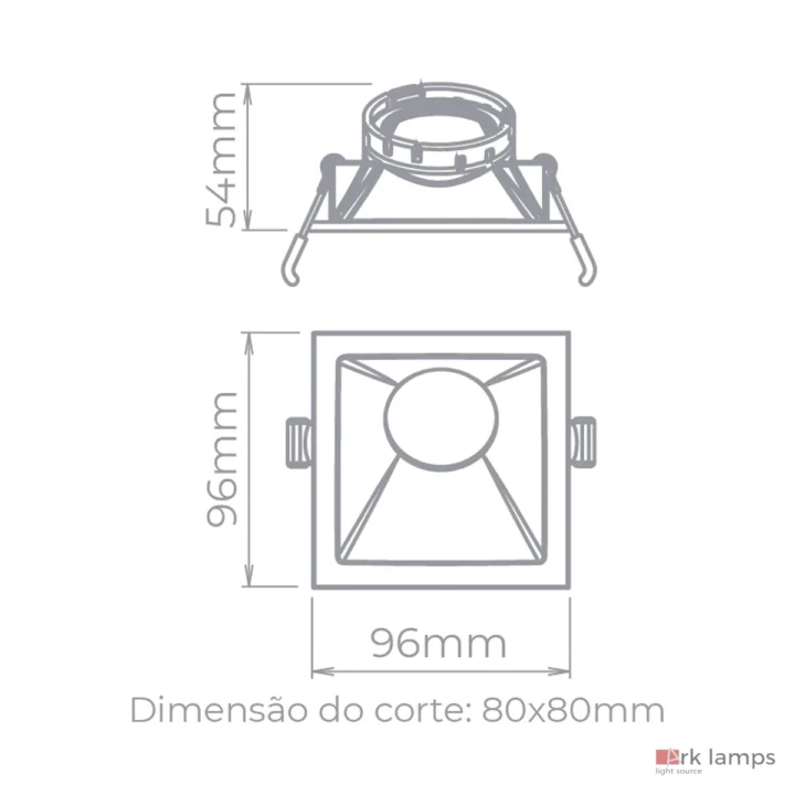 Embutido Angular 25° Square Angle MR16 · Stella · STH8970PTO — foto 2