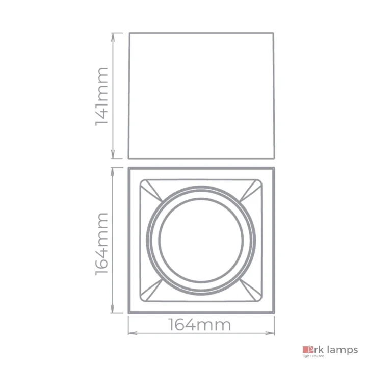 Luminária de Sobrepor Direc. Square Out AR111 · Stella · STH20935BR — foto 3
