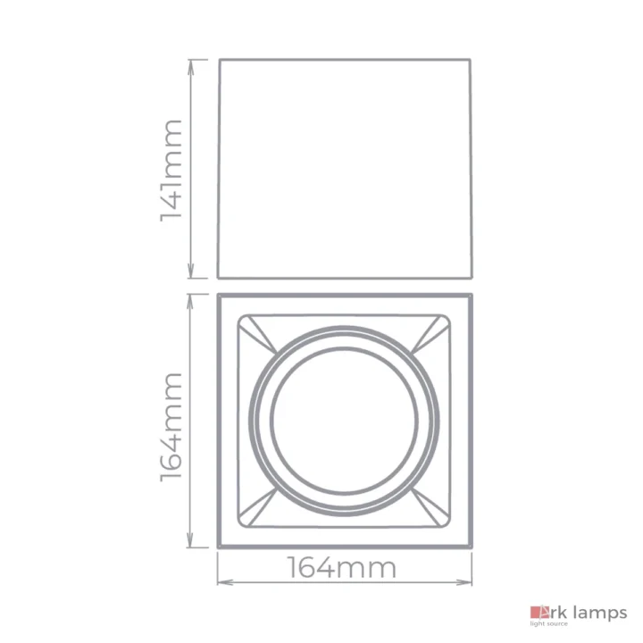 Luminária de Sobrepor Direc. Square Out AR111 · Stella · STH20935PTO — foto 3
